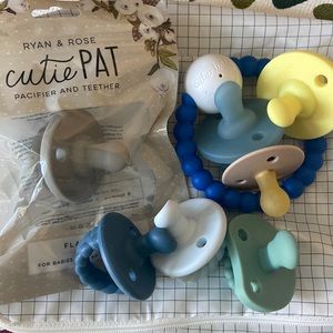 Ryan and rose, itzy ritzy pacifiers and rattle
